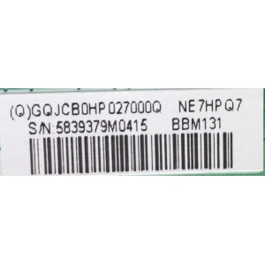 MAIN PARA MONITOR HP  / NUMERO DE PARTE GQJCB0HP027 / 715GA756-M01-B00-005X / 5839379M0415 / NE7HPQ7 / BBM131 / MODELO HSD-0047-A